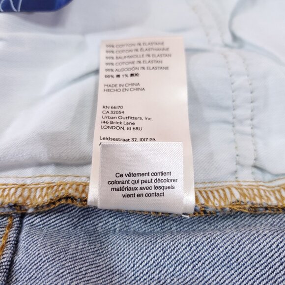 NWT Anthropologie Pilcro Womens 29 The Vinatage Straight Denim Jeans Raw Hem - Picture 14 of 15